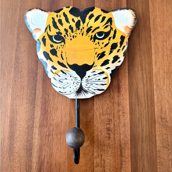 Brazil Leopard Wall Hook - Yellow and Black - Picture 1 of 5